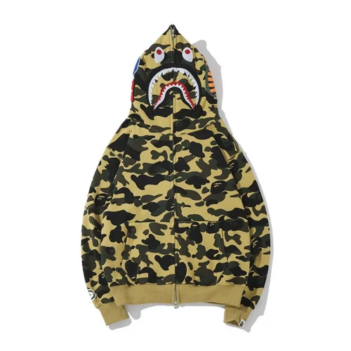 Худи A Bathing Ape Spotted With Creative Hood ZIP "Yellow"