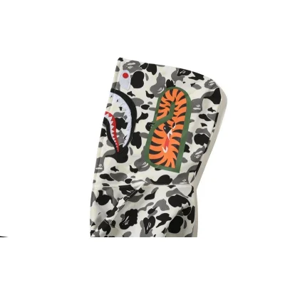 Худи A Bathing Ape Black White Camouflage Shark Zip "White, Black" фото № 4