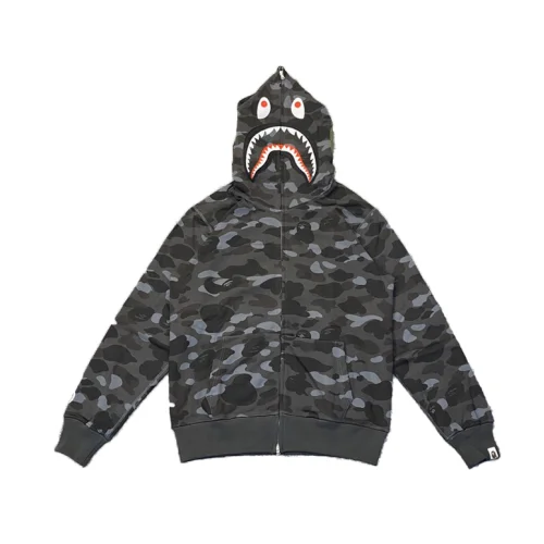 Худи A Bathing Ape Hood Mask ZIP "Gray"