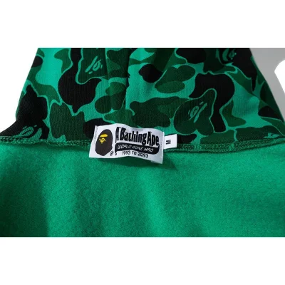 Худи A Bathing Ape Shark Black Spots Zip "Green" фото № 4