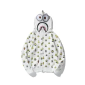 Худи A Bathung Ape Minions Face On Hood Zip "White"