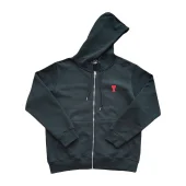 Худи Amiri Small Brand Logo ZIP "Black"