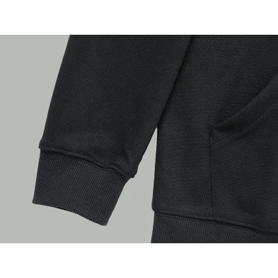 Худи Balenciaga With Yellow Text Logo On The Back - ZIP "Black" фото № 9