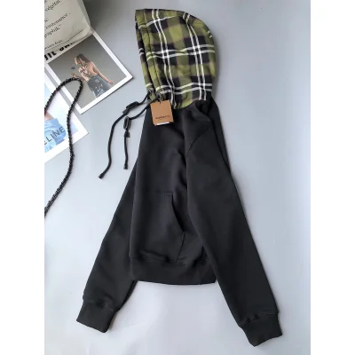 Худи Burberry Checkered Hood "Black" фото № 5 Худи Burberry Checkered Hood "Black" фото № 5
