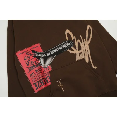 Худи Cactus Jack Merch Forever Forware Grin "Brown" фото № 5