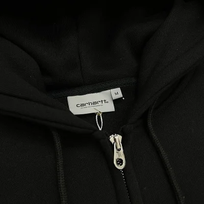 Худи Carhartt With Small Logo ZIP "Black" фото № 3