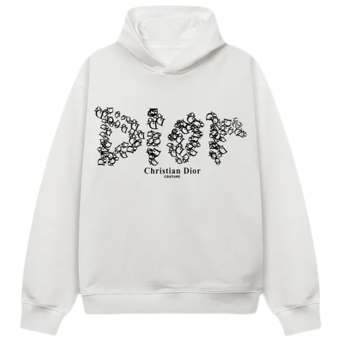 Худи Christian Dior Frontside Big Logo Little Birds "White"