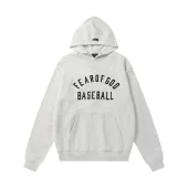Худи Fear Of God Baseball - Text "White/Gray"