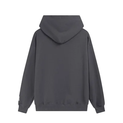 Худи Gallery Dept With Text Logo - Plain "Gray/Black" фото № 2