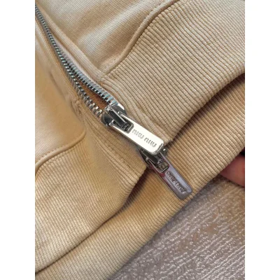 Худи Miu Miu Left Frontside Light Brown Logo "Brown" фото № 2