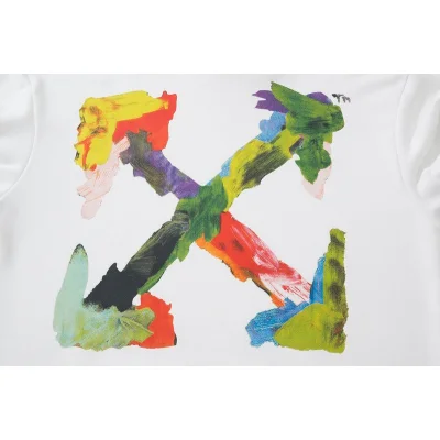 Худи Off White Street Style With Colored Logo "White" фото № 3