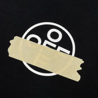 Худи Off White With Beige Logo "Black" фото № 5