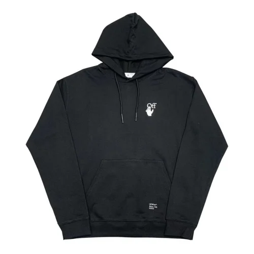 Худи OFF-WHITE Gray Square Of Diagonal Arrows "Black"