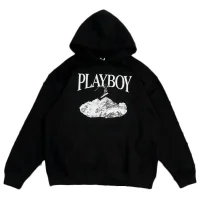 Свитшот Playboy Logo Inscription With Skier "Black"