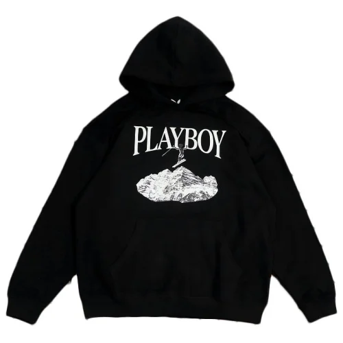 Свитшот Playboy Logo Inscription With Skier "Black"
