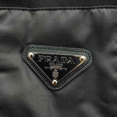Худи Prada Leather Pocket With Logo "Black" фото № 8