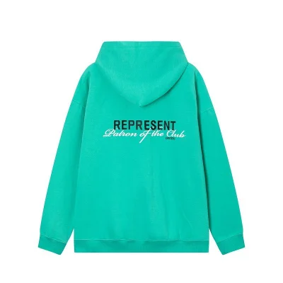 Худи Represent Patron Of The Club - Text "Turquoise" фото № 7 Худи Represent Patron Of The Club - Text "Turquoise" фото № 7