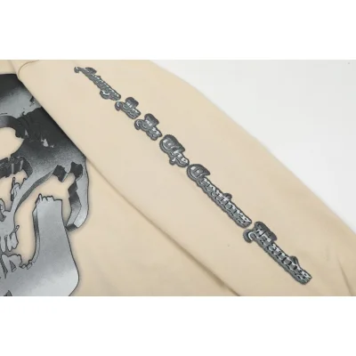 Худи Revenge Skull Back "Beige" фото № 8