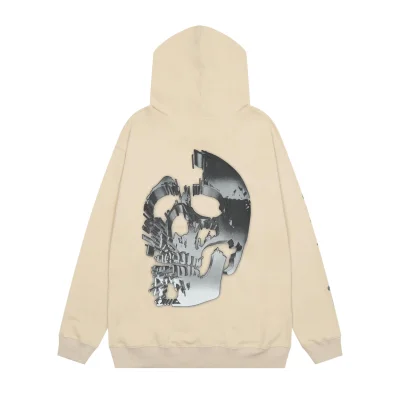 Худи Revenge Skull Back "Beige" фото № 6
