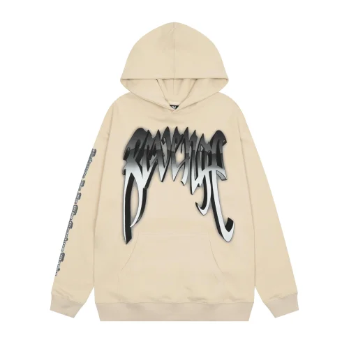 Худи Revenge Skull Back "Beige"