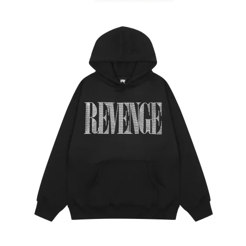Худи Revenge Logo Rhinestones "Black"