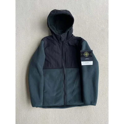 Худи Stone Island Warm On The Lock "Blue/Black" фото № 2