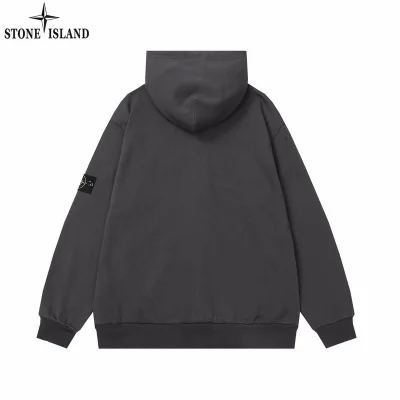 Худи Stone Island With Black Compass Logo Patch ZIP "Gray" фото № 2 Худи Stone Island With Black Compass Logo Patch ZIP "Gray" фото № 2