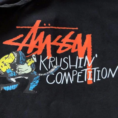 Футболка Stussy Inscription Krushin Competition "Black" фото № 7
