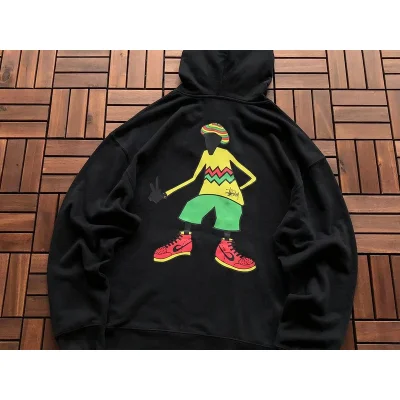 Худи Stussy Man In Colorful Clothes "Black" фото № 2