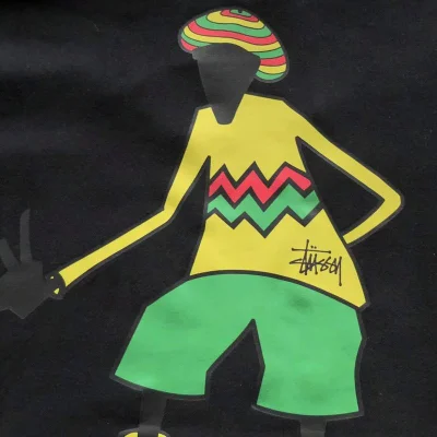 Худи Stussy Man In Colorful Clothes "Black" фото № 3