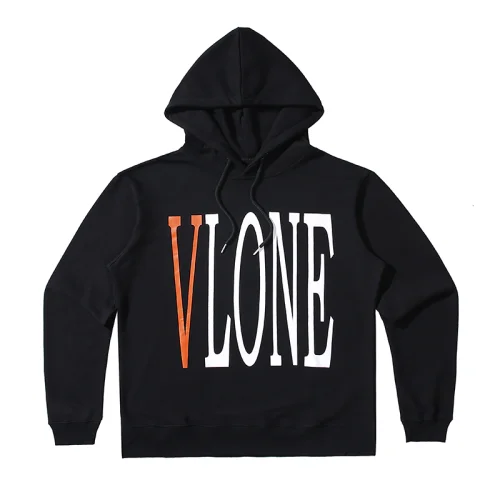 Худи Vlone Just Orange V "Black"