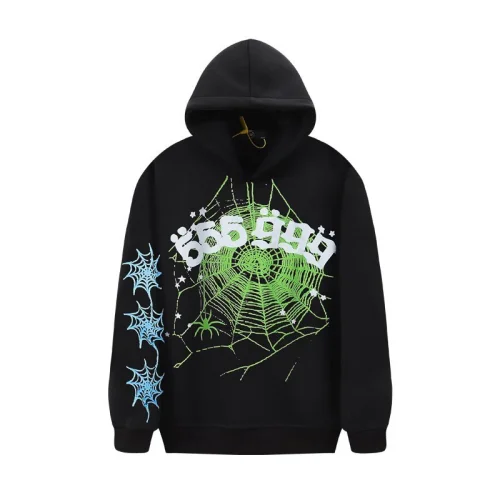 Худи Young Thug Sp5der 555555 Spiderweb "Black"