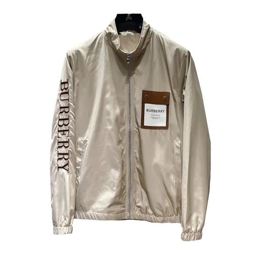 Курка-бомбер Burberry Frontside On The Sleeve Brown Logo "Beige"