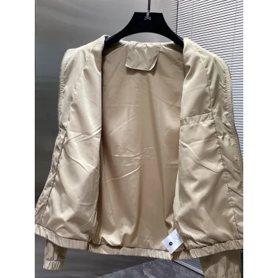 Курка-бомбер Burberry Frontside On The Sleeve Brown Logo "Beige" фото № 3