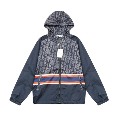 Ветровка Christian Dior Letter Stripe "Blue"