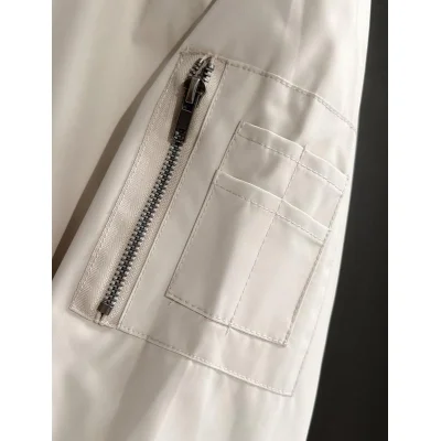 Куртка-бомбер Christian Dior Frontside Logo D Atelier 1947 "White" фото № 4