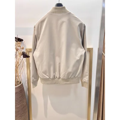 Куртка-бомбер Miu Miu Dark Blue Frontside Miu Miu Logo "Beige" фото № 7