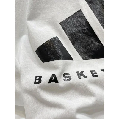 Лонгслив Adidas Basketball "White" фото № 4