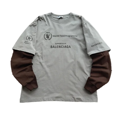 Лонгслив Balenciaga Wheat Wreath Coat of Arms "Brown"