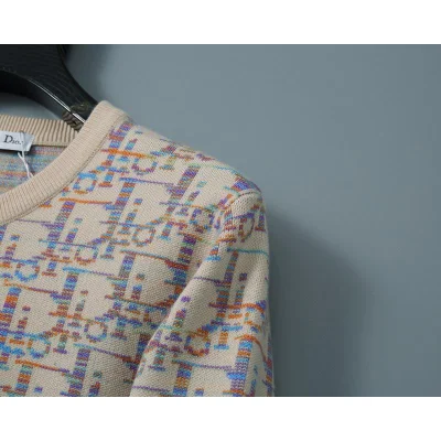 Лонгслив Christian Dior Colorful Print Logos Dior "Beige" фото № 3