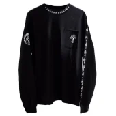 Лонгслив Chrome Hearts One Front Pocket With Cross "Black"