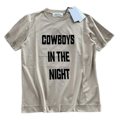 Футболка Chrome Hearts Inscription "Beige/Black"