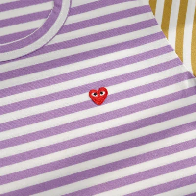 Лонгслив Comme des Garçons Play Sleeve Multicolors "Violet/Brown" фото № 4