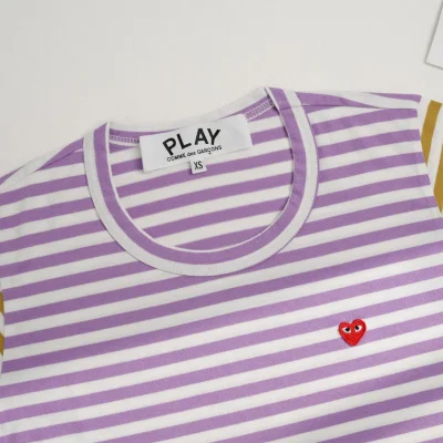 Лонгслив Comme des Garçons Play Sleeve Multicolors "Violet/Brown" фото № 3