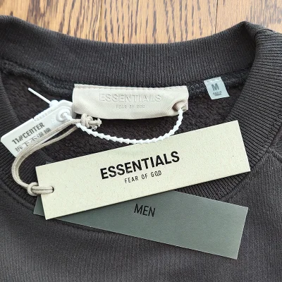 Лонгслив Fear of God Essentials Fleece "Black" фото № 2