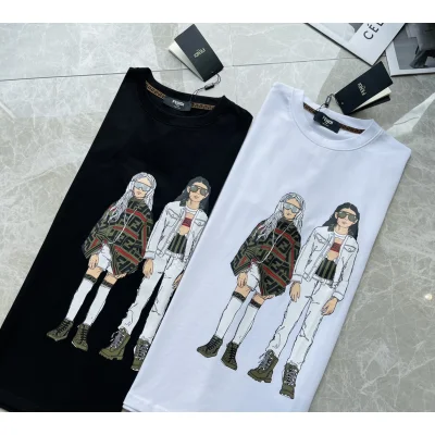 Футболка Fendi People "Black" фото № 5