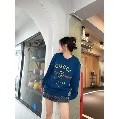 Лонгслив Gucci Firenze 1921 Logo "Blue" фото № 3