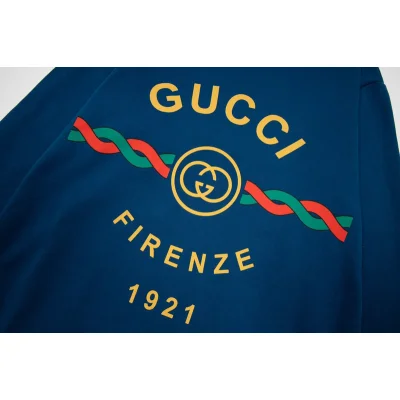 Лонгслив Gucci Firenze 1921 Logo "Blue" фото № 4