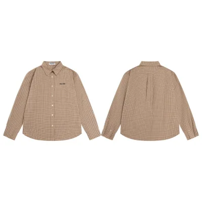 Рубашка Miu Miu Marking Cage "Brown" фото № 4