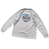 Лонгслив Patagonia Mountain Landscape Inside Circle "Gray"